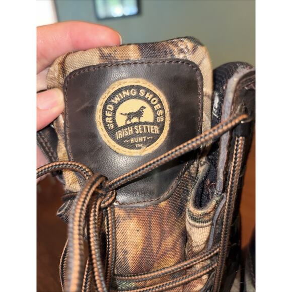 Red Wing Irish Setter 600 Gram Thinsulate Ultra Hunting Boots 2822 Size 9 D EUC main image 7